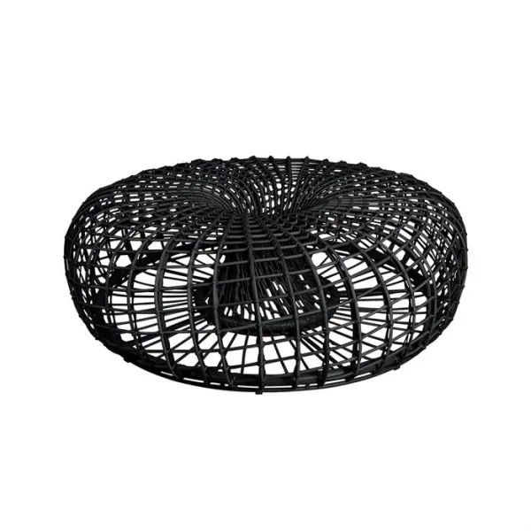 Cane-Line Nest fotskammel / salongbord - lavagrå - stor