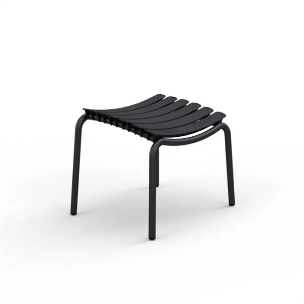 HOUE ReCLIPS fotskammel i resirkulert plast - Svart