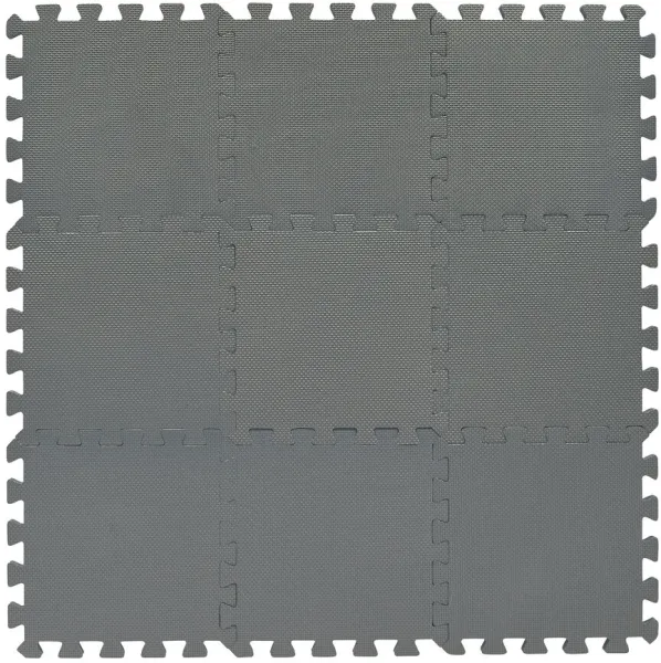 Skumlekeunderlag Bekids, Lysegrå 9 stk.