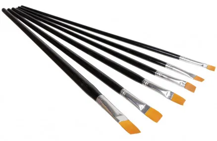 Artino Malerpensler/Kunstnerpenselsett Flate Syntetisk Ass. størrelser