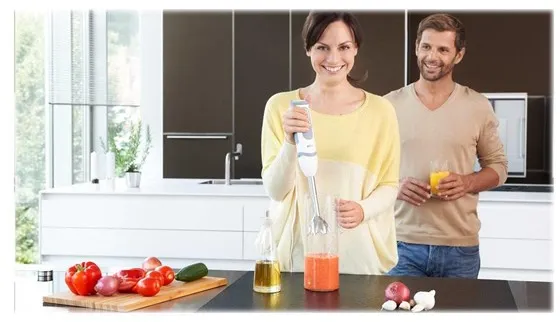 Braun Stavmikser Multiquick 5 Vario MQ 5200 WH - håndmikser - hvit/grå - 1000 W